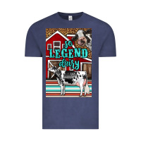 Vintage Denim Western So Legend Dairy Holstein Cow Vintage Tee - LillyAllenDesigns