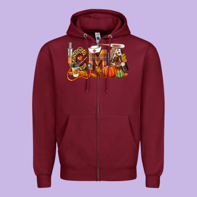 Fall Cma Certified Medical Assistant Zipper Hoodie Designed By Lillyallendesigns