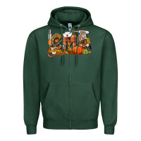 Sports Green Fall CMA Certified Medical Assistant Zipper Hoodie - LillyAllenDesigns