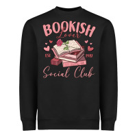 Black bookish lover social club Heavyweight Sweatshirt - MaliasSmallBusiness