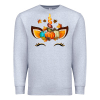 Heather Grey Unicorn Fall Premium Sweatshirt - texasbilliewilder