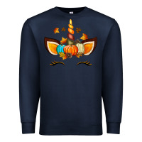 Navy Unicorn Fall Premium Sweatshirt - texasbilliewilder