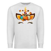 Oatmeal Heather Unicorn Fall Premium Sweatshirt - texasbilliewilder