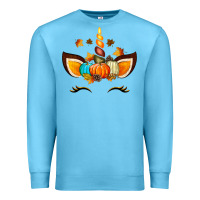 Ocean Blue Unicorn Fall Premium Sweatshirt - texasbilliewilder