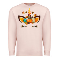 Pale Pink Unicorn Fall Premium Sweatshirt - texasbilliewilder