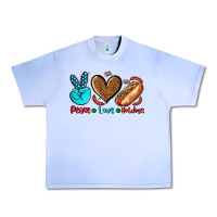 Grape Ice peace love hotdogs Urban Heavy Tee - AdoDesignShop