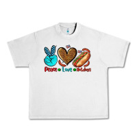 Lunar Rock peace love hotdogs Urban Heavy Tee - AdoDesignShop