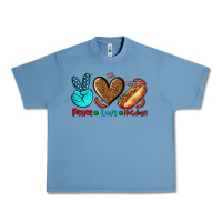Peace Love Hotdogs Urban Heavy Tee | Teevron