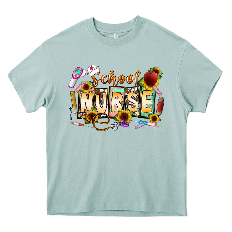 School Nurse Heavy Core Tee by CowhideDigitalArt | Teevron