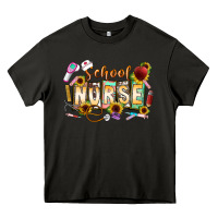 Asphalt school nurse Heavy Core Tee - CowhideDigitalArt