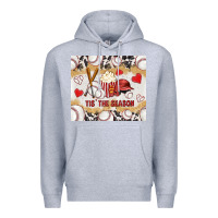 Heather Grey tis' the season with cowhide tumbler tbs Premium Hoodie - TumblerDesignByShophia