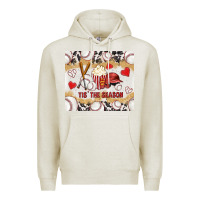 Oatmeal Heather tis' the season with cowhide tumbler tbs Premium Hoodie - TumblerDesignByShophia