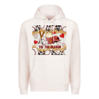 Pale Pink tis' the season with cowhide tumbler tbs Premium Hoodie - TumblerDesignByShophia