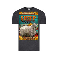 Vintage Black Western Sheep Happens Sunflowers Vintage Tee - LillyAllenDesigns