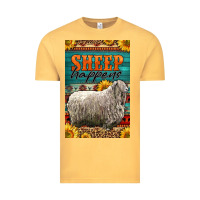 Vintage Mustard Western Sheep Happens Sunflowers Vintage Tee - LillyAllenDesigns