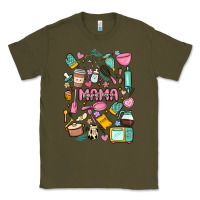Army Green can't talk right now doing mama stay at home stuff Classic Tee - MaliasSmallBusiness