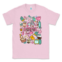 Bubblegum Pink can't talk right now doing mama stay at home stuff Classic Tee - MaliasSmallBusiness