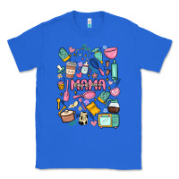 True Royal can't talk right now doing mama stay at home stuff Classic Tee - MaliasSmallBusiness