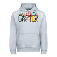 Heather Grey Western Easter Urban Hoodie - OliviaCreatesArt