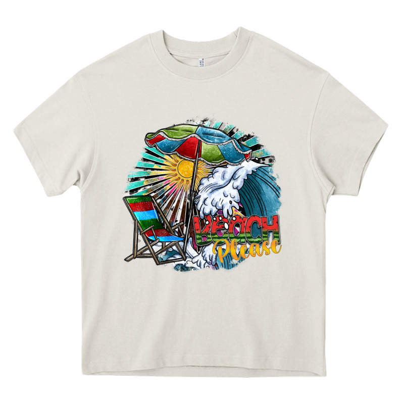 Beach Please Heavy Core Tee by SublimationCraftShop | Teevron