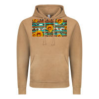 Vintage Camel aztec sunflower cowhide license plate Vintage Hoodie - Artiststas