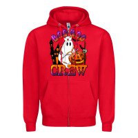Red Boo Boo Crew Nurse Zipper Hoodie - LillyAllenDesigns