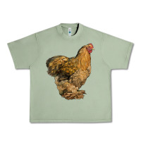 Oil Green Cochin Chicken Urban Heavy Tee - LillyAllenDesigns