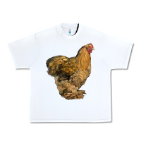 White Cochin Chicken Urban Heavy Tee - LillyAllenDesigns