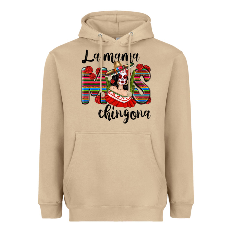 La Mama Mos Chingona Heavyweight Hoodie by texasbilliewilder | Teevron