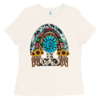 Bone western rainbow  be kind Ladies Tee - RanaPortraitStore