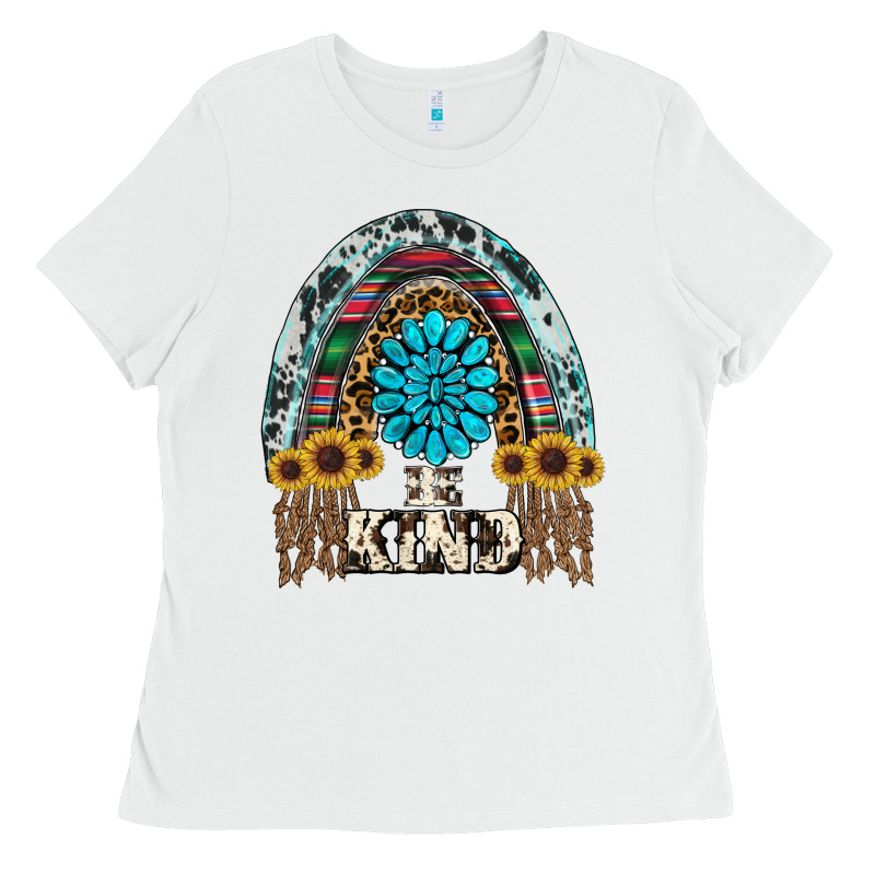 Western Rainbow  Be Kind Ladies Tee by RanaPortraitStore | Teevron
