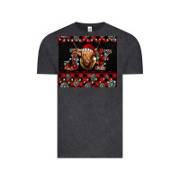 Vintage Black highland cow joy Christmas Vintage Tee - BarkalooDesign