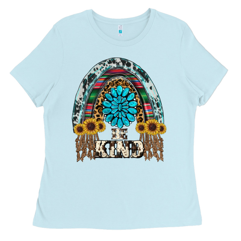 Western Rainbow  Be Kind Ladies Tee by RanaPortraitStore | Teevron