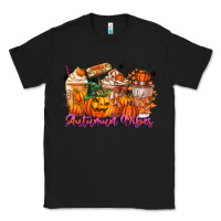 Black Thanks A Latte Autumn Vibes Classic Tee - CowhideDigitalArt