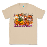 Mushroom Thanks A Latte Autumn Vibes Classic Tee - CowhideDigitalArt
