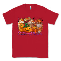 Red Thanks A Latte Autumn Vibes Classic Tee - CowhideDigitalArt