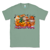 Sage Thanks A Latte Autumn Vibes Classic Tee - CowhideDigitalArt