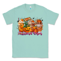 Seafoam Thanks A Latte Autumn Vibes Classic Tee - CowhideDigitalArt