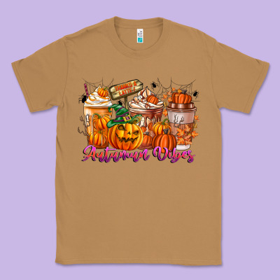 Thanks A Latte Autumn Vibes Classic Tee Designed By Cowhidedigitalart