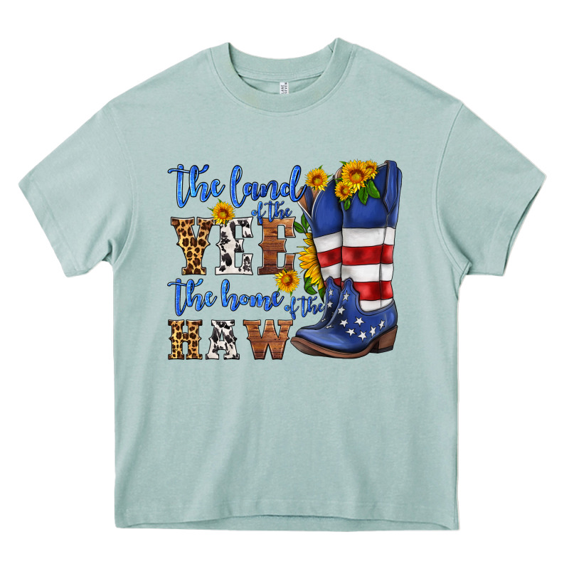The Land Of The Yee The Home Of The Haw Heavy Core Tee by HRA Design Shop | Teevron