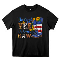 Black the land of the yee the home of the haw Heavy Core Tee - HRA Design Shop