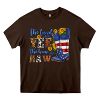 Chocolate Brown the land of the yee the home of the haw Heavy Core Tee - HRA Design Shop