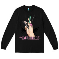 Black the lash boss Long Sleeve Tee - MaliasSmallBusiness