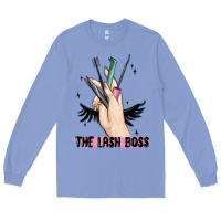 Colony Blue the lash boss Long Sleeve Tee - MaliasSmallBusiness