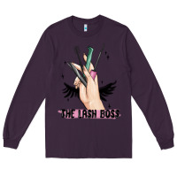 Plum the lash boss Long Sleeve Tee - MaliasSmallBusiness