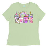 Matcha unicorn coffee cups Ladies Tee - Zillion Design Studio