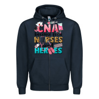 Navy Western CNA Because Nurses Need Heroes Zipper Hoodie - LillyAllenDesigns