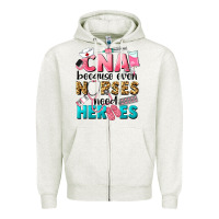 Oatmeal Heather Western CNA Because Nurses Need Heroes Zipper Hoodie - LillyAllenDesigns