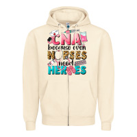 Sandshell Western CNA Because Nurses Need Heroes Zipper Hoodie - LillyAllenDesigns