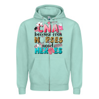 Seafoam Western CNA Because Nurses Need Heroes Zipper Hoodie - LillyAllenDesigns